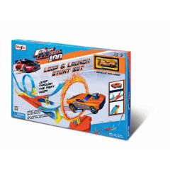 Jucarii MAISTO, MAISTO POWER CIRCUIT RACEWAY CIRCUIT ACROBATII CU BUCLA SI LANSARE - autograf.ro