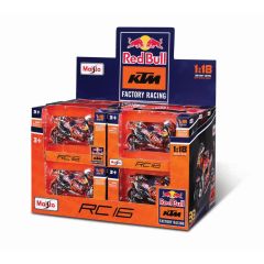 Jucarii MAISTO, MAISTO MOTOCICLETA METALICA RED BULL KTM SCARA 1 LA 18 - autograf.ro