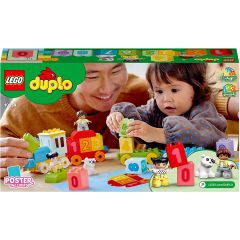 Lego- jucarii si rechizite, LEGO DUPLO PRIMUL MEU TREN CU NUMERE - INVATA SA NUMERI 10954 - autograf.ro