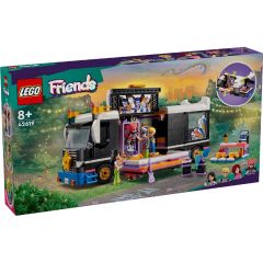 Lego Friends, LEGO FRIENDS AUTOCAR DE TURNEU PENTRU STARURI POP 42619 - autograf.ro