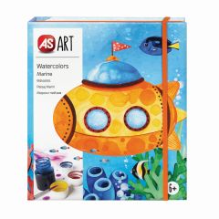 Jucarii WINFUN Atomo Games AS, SET DESEN AS ART ACUARELA PEISAJ MARIN - autograf.ro