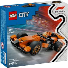 Lego City, LEGO CITY PILOT F1 CU MASINA DE CURSE MCLAREN 60442 - autograf.ro