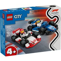 Lego City, LEGO CITY MASINI DE CURSE F1 WILLIAMS RACING SI HAAS F1 60464 - autograf.ro