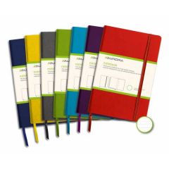 Caiete si registre Aurora, Caiet cu elastic, coperti rigide, 140 x 215mm, 96 file-80g/mp, hartie cream, AURORA - dictando - autograf.ro