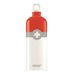 Cani si recipiente, SIGG Bidon din aluminiu SWISS LOGO RED 1l 8507.80 - autograf.ro