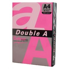 Hartie copiator A3, A5 si color Pro-design Double A, Hartie color pentru copiator  A4,  75g/mp,  25coli/top, Double A - roz neon - autograf.ro