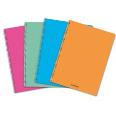 Raspundel Istetel, Caiet cu spirala, A4, 60 file - 80g/mp, coperta PP transparent color, AURORA - dictando - autograf.ro