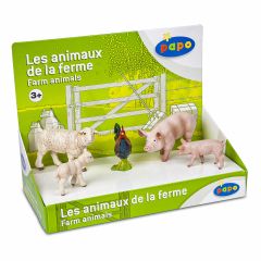 Figurine jucarii Papo Bandai, PAPO FIGURINA SET 5 ANIMALE DE LA FERMA - autograf.ro