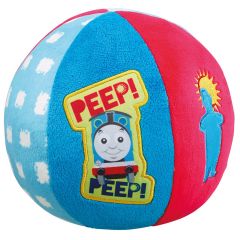 Jucarii de plus, Minge din plus zornaitoare, Locomotiva Thomas, 14 cm TT1381 - autograf.ro