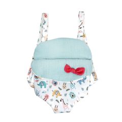 Papusi si bebelusi de jucarie, Sistem de purtare papusi, Nines D'Onil, cu print animale - autograf.ro