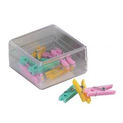 Raspundel Istetel, Clesti din plastic cu arc, pentru prindere, 32mm, 10 buc/cutie, ALCO - culori asortate - autograf.ro