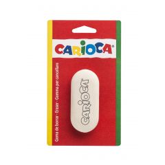 Raspundel Istetel Zip..it Artline Schneider Westcott Scrikss Llorens Carioca, Radiera rotunjita, 1 buc/blister, CARIOCA - alba - autograf.ro