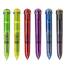 Raspundel Istetel, Pix cu 10 culori fluorescente, corp transparent color, CARIOCA - autograf.ro