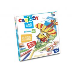Jucarii Alpino Nice Carioca, Set articole creative CARIOCA Create & Color - JET JUNIOR 3D - autograf.ro