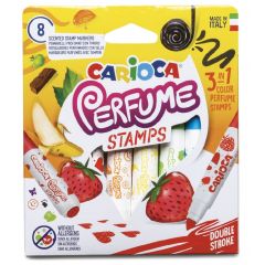 Carioci lavabile, Carioca lavabila, parfumata,  8 culori/cutie, CARIOCA Perfume Stamps - autograf.ro