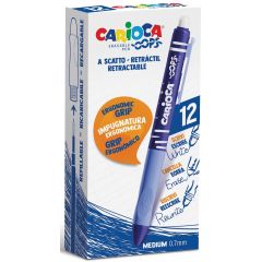 Pixuri Leitz Carioca, Pix erasable, 0.7mm, retractabil, CARIOCA Oops - albastru - autograf.ro