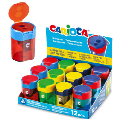 Carioca, Ascutitoare cu 2 capete si recipient, forma cilindrica, Carioca - autograf.ro