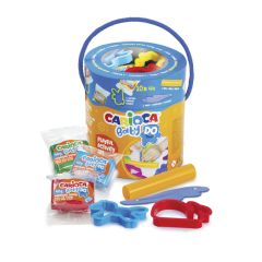 Art & Craft Nikidom Carioca, Set plastilina colorata, 10 culori x 40 g, contine instrumente de modelaj, CARIOCA Baby Do Playset - autograf.ro