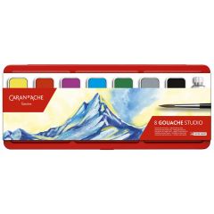 Acuarele, tempera, ulei, acrilice Manley Caran dAche, Set 8 Gouache Tablete Carandache Studio Gouache - autograf.ro
