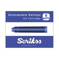 Cerneala, patroane si rezerve GRAF VON FABER-CASTELL Scrikss, Set 6 Cartuse International Size Scrikss Blue - autograf.ro