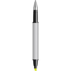 Markere Scrikss, Duo Pen Roller - Textmarker Scrikss Doppio Matt Chrome CT - autograf.ro