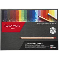 Creioane colorate Caran dAche, Set 20 Creioane Colorate Carandache Luminance 6901 Pencil - autograf.ro