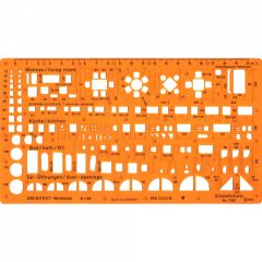 Instrumente proiectare Standardgraph, Sablon Arhitectura Standardgraph 1:100 No 7302 - autograf.ro