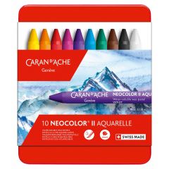 Creioane colorate Gimboo Caran dAche, Set 10 Creioane Pastel Water Soluble Carandache Neocolor II - autograf.ro