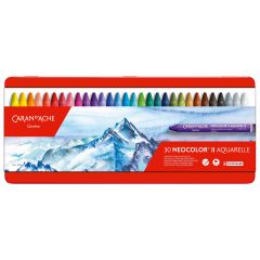 Creioane colorate Gimboo Caran dAche, Set 30 Creioane Pastel Water Soluble Carandache Neocolor II - autograf.ro