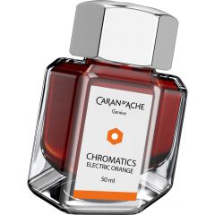 Cerneala, patroane si rezerve KOH-I-NOOR Caran dAche, Calimara 50 ml Caran dAche Chromatics Electric Orange - autograf.ro