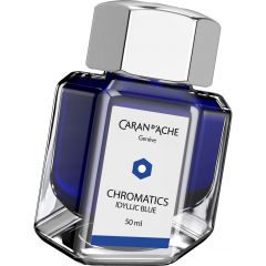 Cerneala, patroane si rezerve KOH-I-NOOR Caran dAche, Calimara 50 ml Caran dAche Chromatics Idylic Blue - autograf.ro