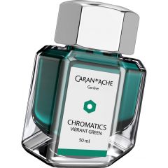 Cerneala, patroane si rezerve KOH-I-NOOR Caran dAche, Calimara 50 ml Caran dAche Chromatics Vibrant Green - autograf.ro