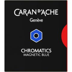 Cerneala, patroane si rezerve GRAF VON FABER-CASTELL Caran dAche, Set 6 Cartuse Standard Size International Caran dAche Chromatics Magnetic Blue - autograf.ro