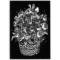 Creioane colorate, Plansa de Catifea pentru Colorat Acvila Contrast Velvet Botanica 6 - autograf.ro