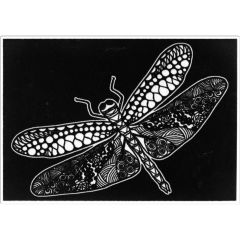 Creioane colorate, Plansa de Catifea pentru Colorat Acvila Contrast Velvet Fluturi 4 - autograf.ro