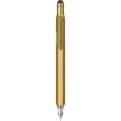 Stilouri şcolare Monteverde USA, Stilou Tool Stylus Monteverde USA Tool Pen Brass GT - autograf.ro