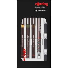 Truse geometrie, Set 3 Tragator cu Tus Rotring Isograph Junior 0.2 / 0.3 / 0.5 - autograf.ro