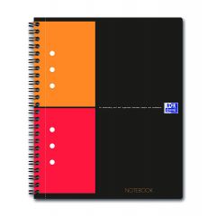 Caiet matematica, Caiet cu spirala A5+, OXFORD Int. Notebook, 80 file-80g/mp, Scribzee, coperta carton rigid - mate - autograf.ro