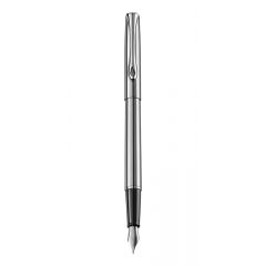 Diplomat, Stilou Diplomat Traveller, cu penita M, din otel inoxidabil - stainless steel - autograf.ro