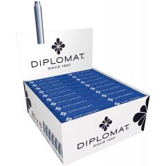 Diplomat, Patroane cerneala, 6 buc/cutie, Diplomat - albastru royal - autograf.ro