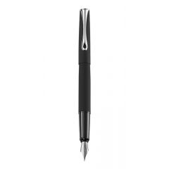 Diplomat, Stilou Diplomat Esteem, cu penita M, din otel inoxidabil - lapis black - autograf.ro