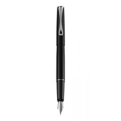Diplomat, Stilou Diplomat Esteem, cu penita F, din otel inoxidabil - black lacquer - autograf.ro