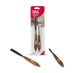 Art & Craft Nikidom Scrikss Alpino Das, Spatule metalice pentru modelaj, 2buc/blister, perfecte pentru taiat si gravat, DAS - autograf.ro