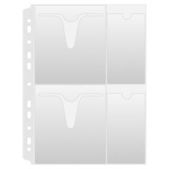 Raspundel Istetel, Folie protectie A4, pentru 4 CD/DVD, 160 microni, 25buc/set, DONAU - autograf.ro