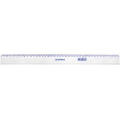 Rigle, echere, raportoare, seturi, Rigla din plastic transparent, 40cm, DONAU - autograf.ro