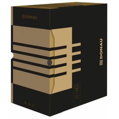 Raspundel Istetel, Cutie arhivare 155mm, carton 390gsm, DONAU - negru/kraft - autograf.ro