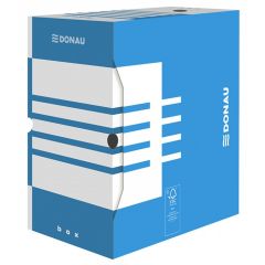 Raspundel Istetel, Cutie arhivare 155mm, carton 390gsm, DONAU - albastru/alb - autograf.ro