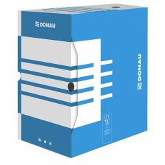 Raspundel Istetel, Cutie arhivare 200mm, carton 390gsm, DONAU - albastru/alb - autograf.ro