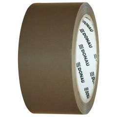 Banda adeziva si produse de ambalare DELI Donau, Banda adeziva 48mm x 60 m, 46 microni, pe baza de solvent, DONAU - maro - autograf.ro