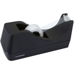 Banda adeziva si produse de ambalare DELI Donau, Dispenser de birou, pentru banda adeziva max.19mm latime, cu nisip, DONAU - negru - autograf.ro